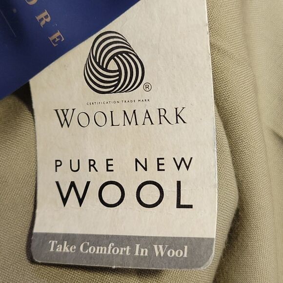 ALEXANDRE LONDON NEW‎ WOOL Khaki Dress Pant… - Picture 9 of 11